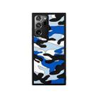 For Samsung Galaxy Note20 Ultra Camouflage Clouds Embossed Skin Feel Silicone Shockproof Case(Blue) - 1