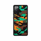 For Samsung Galaxy S20 FE Camouflage Clouds Embossed Skin Feel Silicone Shockproof Case(Orange) - 1