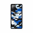 For Samsung Galaxy S20 FE Camouflage Clouds Embossed Skin Feel Silicone Shockproof Case(Blue) - 1