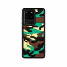 For Samsung Galaxy S20 Ultra Camouflage Clouds Embossed Skin Feel Silicone Shockproof Case(Green) - 1