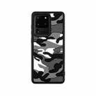 For Samsung Galaxy S20 Ultra Camouflage Clouds Embossed Skin Feel Silicone Shockproof Case(Black) - 1