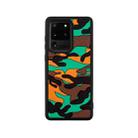 For Samsung Galaxy S20 Ultra Camouflage Clouds Embossed Skin Feel Silicone Shockproof Case(Orange) - 1
