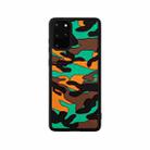 For Samsung Galaxy S20+ Camouflage Clouds Embossed Skin Feel Silicone Shockproof Case(Orange) - 1