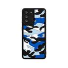 For Samsung Galaxy S21 5G Camouflage Clouds Embossed Skin Feel Silicone Shockproof Case(Blue) - 1