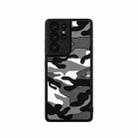 For Samsung Galaxy S21 Ultra 5G Camouflage Clouds Embossed Skin Feel Silicone Shockproof Case(Black) - 1