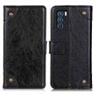 For OPPO K9 Pro Copper Buckle Nappa Texture Horizontal Flip Leather Case with Holder & Card Slots & Wallet(Black) - 1