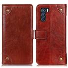 For OPPO K9 Pro Copper Buckle Nappa Texture Horizontal Flip Leather Case with Holder & Card Slots & Wallet(Brown) - 1