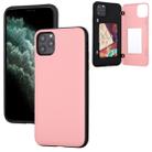 For iPhone 11 Pro Max GOOSPERY MAGNETIC DOOR BUMPER Magnetic Catche Shockproof Soft TPU + PC Case With Card Slot(Pink) - 1