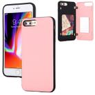 For iPhone 8 Plus / 7 Plus GOOSPERY MAGNETIC DOOR BUMPER Magnetic Catche Shockproof Soft TPU + PC Case With Card Slot(Pink) - 1