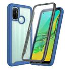 For OPPO A53 Starry Sky Solid Color Series Shockproof PC + TPU Protective Case with PET Film(Blue) - 1