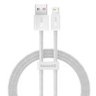 Baseus CALD000402 Dynamic Series 2.4A USB to 8 Pin Fast Charging Data Cable, Cable Length:1m(White) - 1