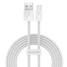 Baseus CALD000502 Dynamic Series 2.4A USB to 8 Pin Fast Charging Data Cable, Cable Length:2m(White) - 1