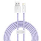 Baseus CALD000505 Dynamic Series 2.4A USB to 8 Pin Fast Charging Data Cable, Cable Length:2m(Purple) - 1