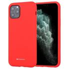 For iPhone 11 Pro GOOSPERY SILICONE Solid Color Soft Liquid Silicone Shockproof Soft TPU Case(Red) - 1