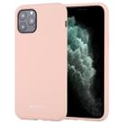 For iPhone 11 Pro GOOSPERY SILICONE Solid Color Soft Liquid Silicone Shockproof Soft TPU Case(Pink) - 1