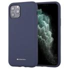 For iPhone 11 Pro GOOSPERY SILICONE Solid Color Soft Liquid Silicone Shockproof Soft TPU Case(Navy) - 1