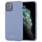 For iPhone 11 Pro GOOSPERY SILICONE Solid Color Soft Liquid Silicone Shockproof Soft TPU Case(Lavender Grey) - 1
