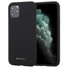 For iPhone 11 Pro Max GOOSPERY SILICONE Solid Color Soft Liquid Silicone Shockproof Soft TPU Case(Black) - 1