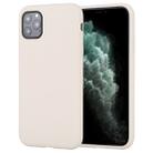 For iPhone 11 Pro Max GOOSPERY SILICONE Solid Color Soft Liquid Silicone Shockproof Soft TPU Case(Stone Grey) - 1