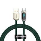 Baseus CASX020006 66W USB to USB-C / Type-C Digital Display Fast Charging Data Cable, Cable Length:1m(Dark Green) - 1