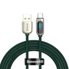 Baseus CASX020106 66W USB to USB-C / Type-C Digital Display Fast Charging Data Cable, Cable Length:2m(Dark Green) - 1