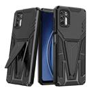 For Motorola Moto G Stylus 2021 Super V Armor PC + TPU Shockproof Case with Invisible Holder(Black) - 1