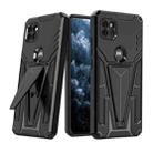 For Motorola One 5G Ace Super V Armor PC + TPU Shockproof Case with Invisible Holder(Black) - 1