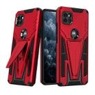 For Motorola One 5G Ace Super V Armor PC + TPU Shockproof Case with Invisible Holder(Red) - 1