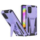 For Samsung Galaxy A31 Super V Armor PC + TPU Shockproof Case with Invisible Holder(Purple) - 1