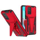 For Xiaomi Redmi 10 Super V Armor PC + TPU Shockproof Case with Invisible Holder(Red) - 1