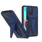 For Xiaomi Redmi 10 Super V Armor PC + TPU Shockproof Case with Invisible Holder(Blue) - 1