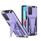 For Xiaomi Redmi 10 Super V Armor PC + TPU Shockproof Case with Invisible Holder(Purple) - 1