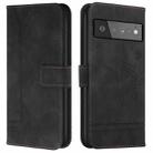 For Google Pixel 6 Pro Retro Skin Feel Horizontal Flip Soft TPU + PU Leather Case(Black) - 1