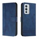 For OnePlus 9RT 5G Retro Skin Feel Horizontal Flip Soft TPU + PU Leather Case(Blue) - 1