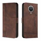 For Nokia G10 / G20 / G30 Retro Skin Feel Horizontal Flip Soft TPU + PU Leather Case(Coffee) - 1