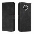 For Nokia G10 / G20 / G30 Retro Skin Feel Horizontal Flip Soft TPU + PU Leather Case(Black) - 1