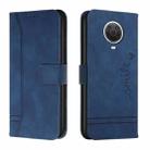 For Nokia G10 / G20 / G30 Retro Skin Feel Horizontal Flip Soft TPU + PU Leather Case(Blue) - 1