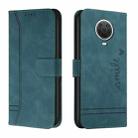 For Nokia G10 / G20 / G30 Retro Skin Feel Horizontal Flip Soft TPU + PU Leather Case(Dark Green) - 1