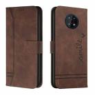 For Nokia G50 Retro Skin Feel Horizontal Flip Soft TPU + PU Leather Case(Coffee) - 1