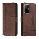 For Xiaomi Mi 11T Pro Retro Skin Feel Horizontal Flip Soft TPU + PU Leather Case(Coffee) - 1