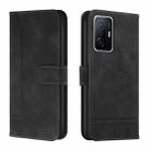 For Xiaomi Mi 11T Pro Retro Skin Feel Horizontal Flip Soft TPU + PU Leather Case(Black) - 1