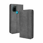 For BLU G91 Magnetic Buckle Retro Crazy Horse Texture Horizontal Flip Leather Case with Holder & Card Slots & Photo Frame(Black) - 1