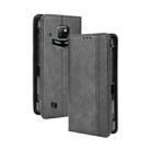 For Doogee S88 Plus / S88 Pro Magnetic Buckle Retro Crazy Horse Texture Horizontal Flip Leather Case with Holder & Card Slots & Photo Frame(Black) - 1