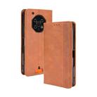 For Oukitel WP13 5G Magnetic Buckle Retro Crazy Horse Texture Horizontal Flip Leather Case with Holder & Card Slots & Photo Frame(Brown) - 1