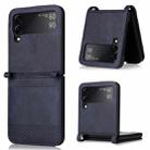 For Samsung Galaxy Z Flip3 5G Retro Crazy Horse Texture Leather Case with Card Slots(Blue) - 1