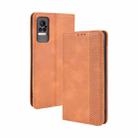 For Xiaomi Civi Magnetic Buckle Retro Crazy Horse Texture Horizontal Flip Leather Case with Holder & Card Slots & Photo Frame(Brown) - 1