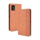 For Umidigi A11 Pro Max Magnetic Buckle Retro Crazy Horse Texture Horizontal Flip Leather Case with Holder & Card Slots & Photo Frame(Brown) - 1