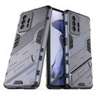 For Xiaomi Mi 11T / 11T Pro Punk Armor 2 in 1 PC + TPU Shockproof Case with Invisible Holder(Gray) - 1