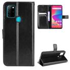 For BLU G91 Crazy Horse Texture Horizontal Flip Leather Case with Holder & Card Slots & Lanyard(Black) - 1