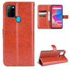For BLU G91 Crazy Horse Texture Horizontal Flip Leather Case with Holder & Card Slots & Lanyard(Brown) - 1